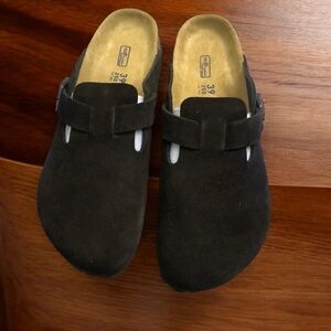 NWT Birkenstock Boston Clog Soft Footbed - Mocha - 39 Narrow
